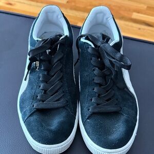 Puma Black Suede Sneakers